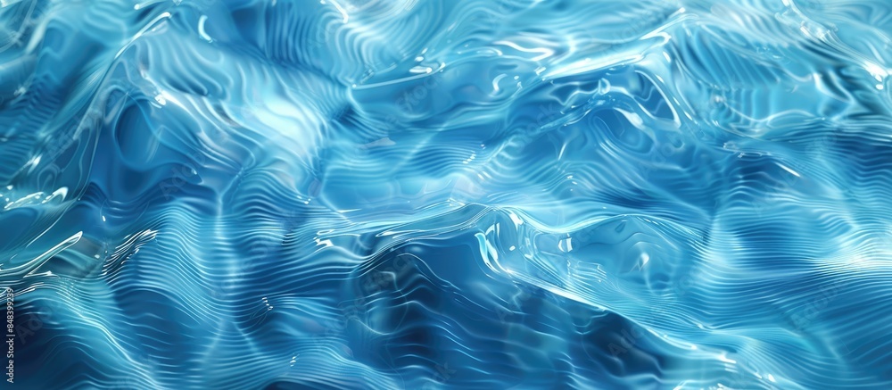 Summer blue wave abstract or natural rippled water texture background in a more engaging and organic way Summer blue wave abstract or natural rippled water texture background in a more engaging and organic way