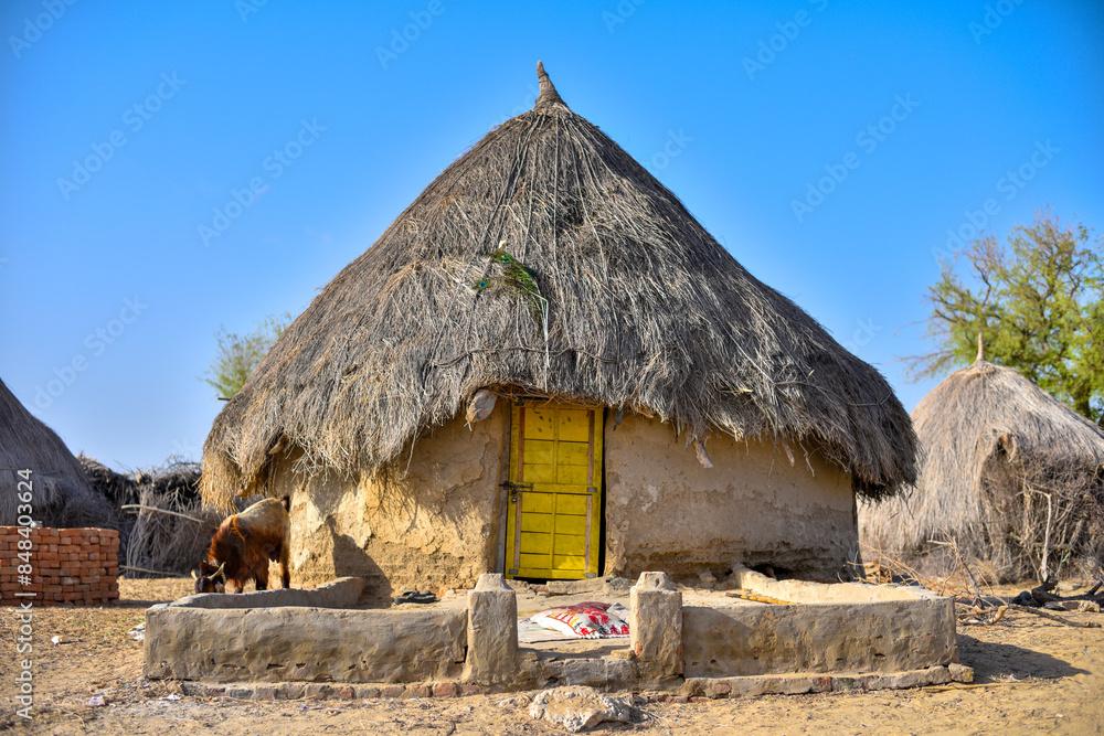 Traditional Village Mud Hut in Thar Desert, Tharparpar Pakistan
Traditional Village Mud Hut in Thar Desert, Tharparpar Pakistan