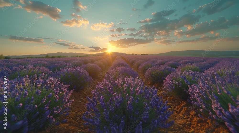 Fototapeta premium Provence in France-lavender field