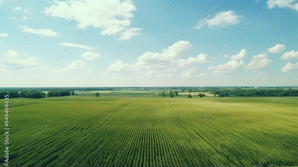 Obraz premium field and blue sky