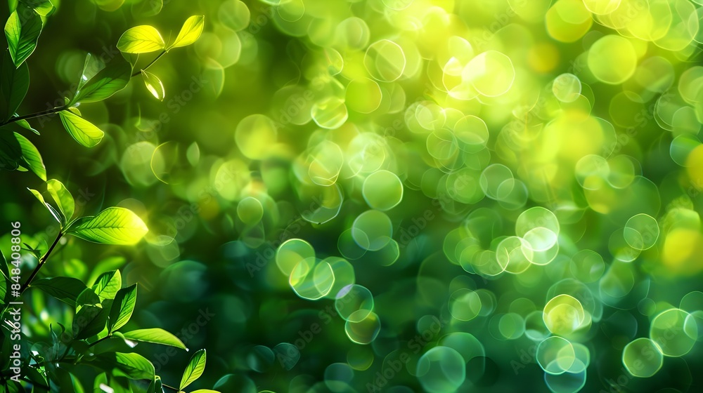 Fototapeta premium green bokeh background