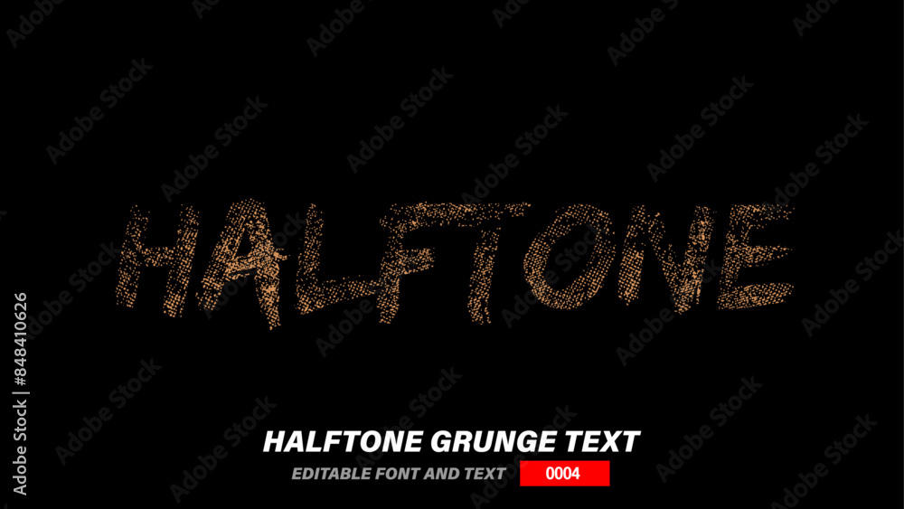 Obraz premium MPS - Halftone Grunge Text - 0004