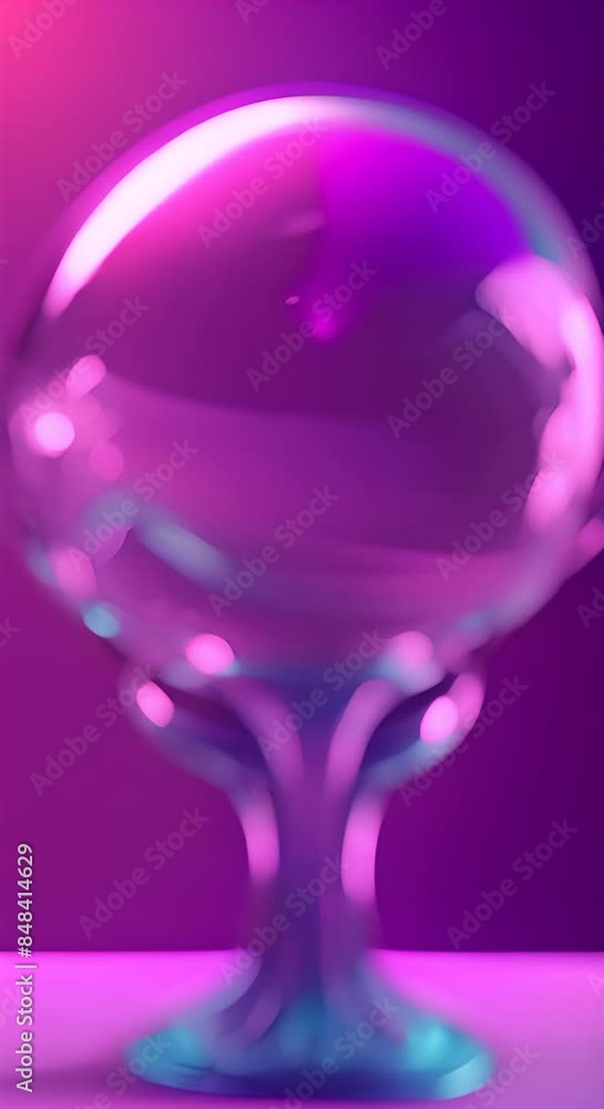 Neon shape futuristic deform 3d render abstract art video of surreal 3d ball or sphere in curve wavy round and spherical lines forms in transparent glass material with glowing blue purple neon 4k Neon shape futuristic deform 3d render abstract art video of surreal 3d ball or sphere in curve wavy round and spherical lines forms in transparent glass material with glowing blue purple neon 4k