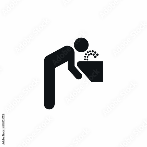 drinking fountain water thirsty icon