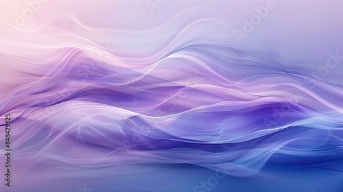 Tranquil Abstract Background in Soft Blues and Purples