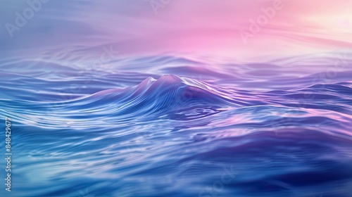 Tranquil Abstract Background in Soft Blues and Purples.