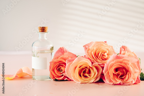 Roses and perfumed water, essential oil.