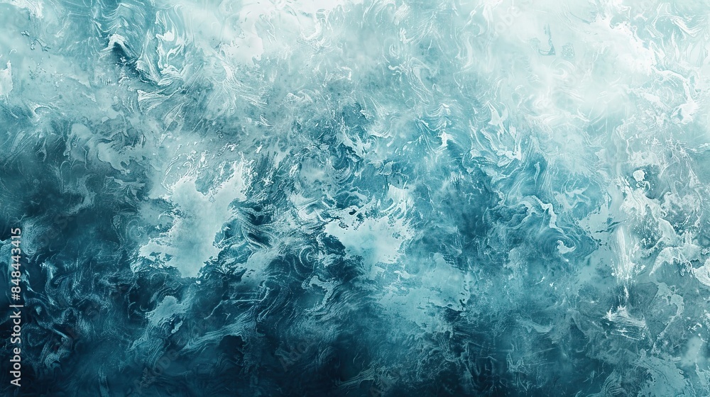 Fototapeta premium Icy Abstract Background with Frosty Textures and Cool Tones