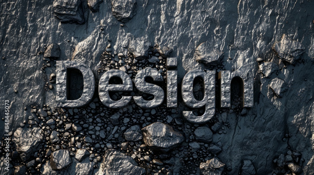 Basalt Stone Art and Creativity concept art poster. Basalt Stone Art and Creativity concept art poster.