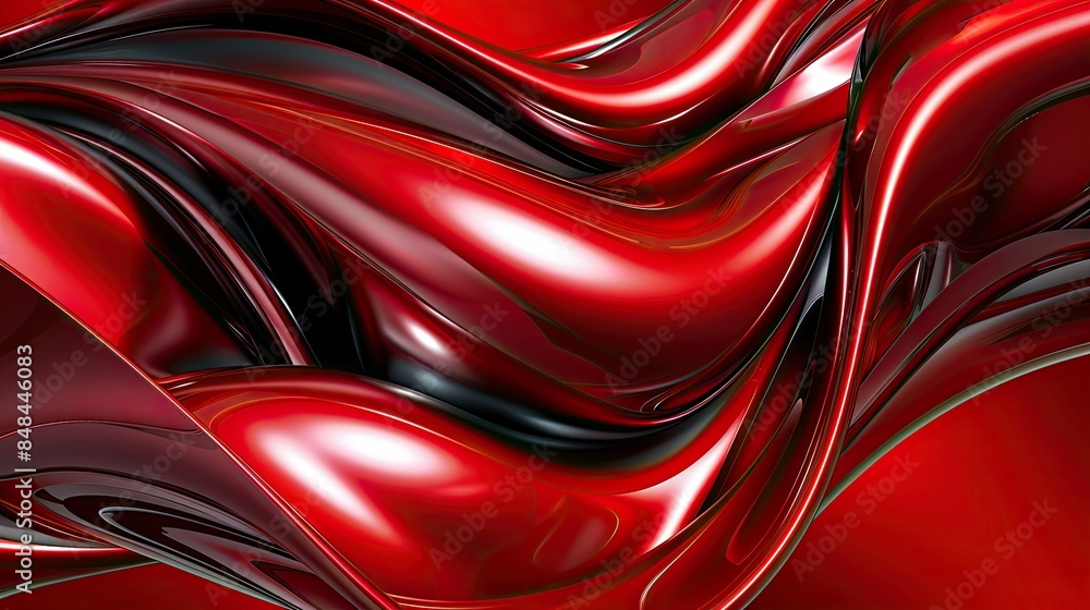 Abstract Red and Black Swirling Pattern. Abstract Red and Black Swirling Pattern.