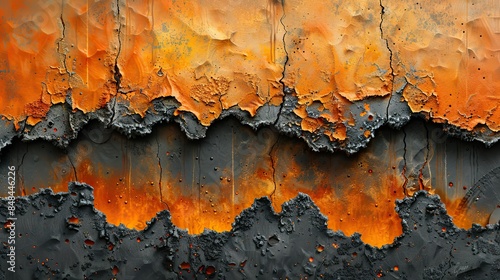 Abstract Orange and Black Texture. © SURIYA