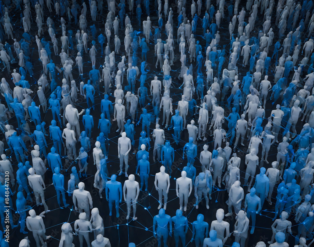 Obraz premium blue and people