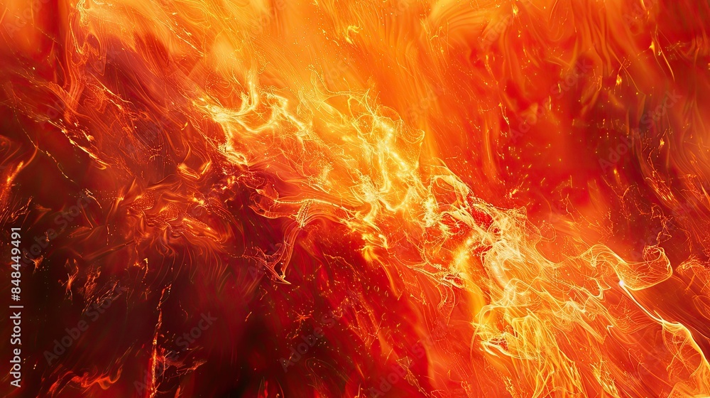 Fototapeta premium Fiery Abstract Background in Reds and Oranges