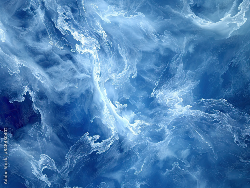Obraz premium Blue ice background for graphics use. Created with Ai