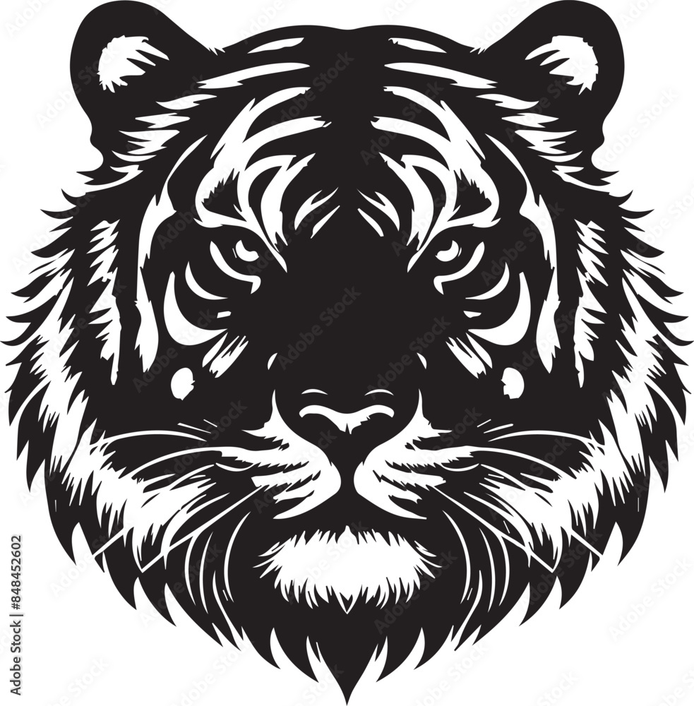 tiger head vector illustration tiger head vector illustration