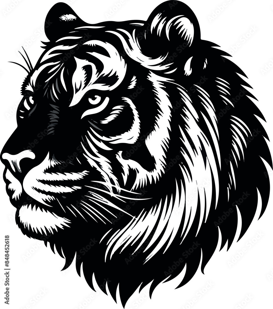 tiger head vector illustration tiger head vector illustration