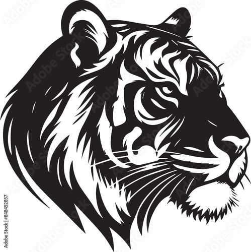 Wallpaper Mural tiger head vector illustration Torontodigital.ca