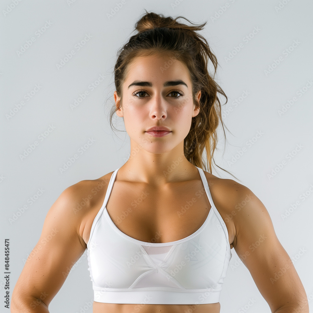 Ragazza che si allena fittness Ragazza che si allena fittness