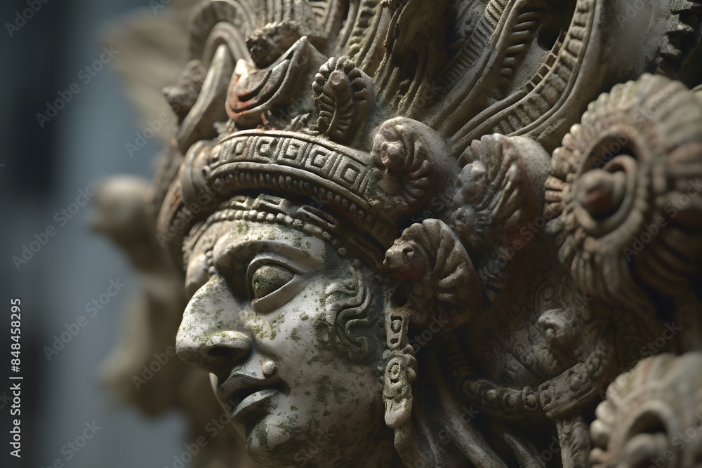 detailed view of an ancient mythological artifact detailed view of an ancient mythological artifact