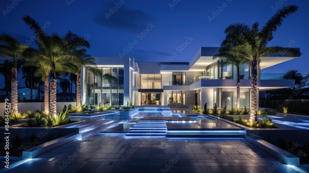Obraz premium pool in the night
