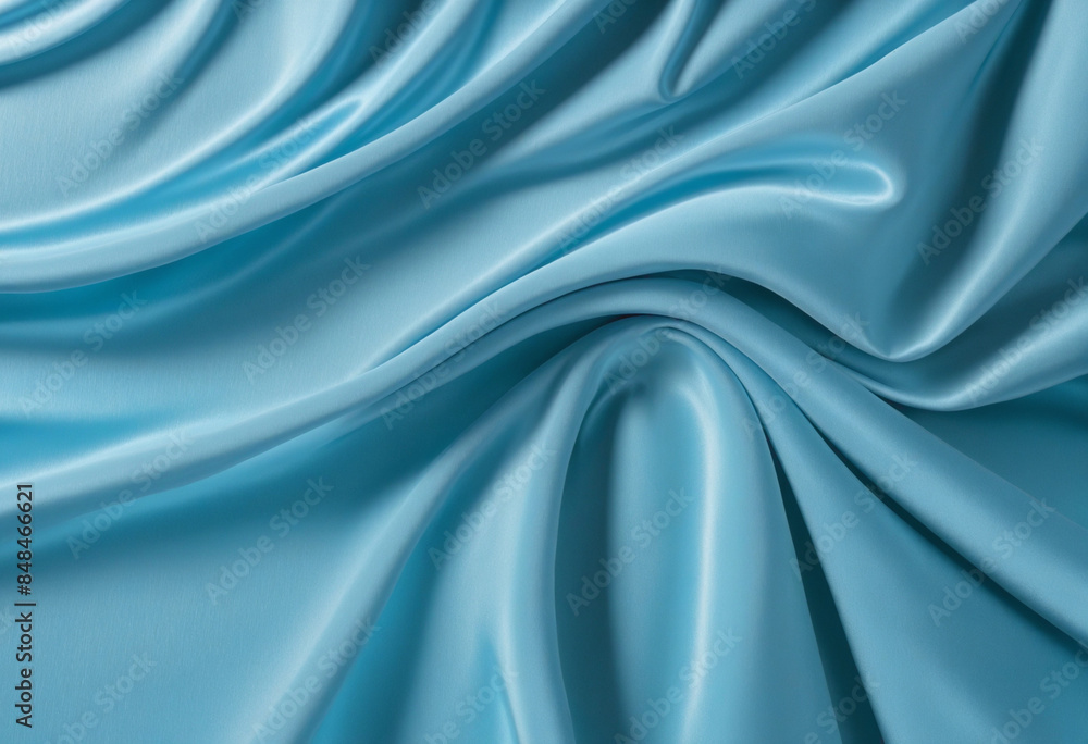 Obraz premium Blue silk wave background with a refreshing and clean sea pattern