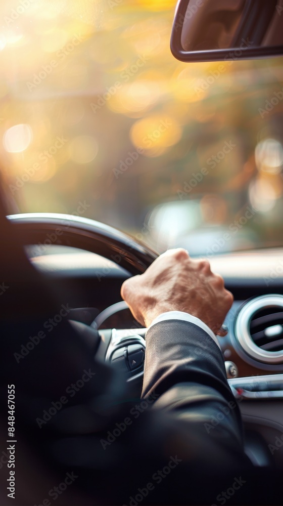 close up of hands of a businessman driving her car, modern successful transportation close up of hands of a businessman driving her car, modern successful transportation