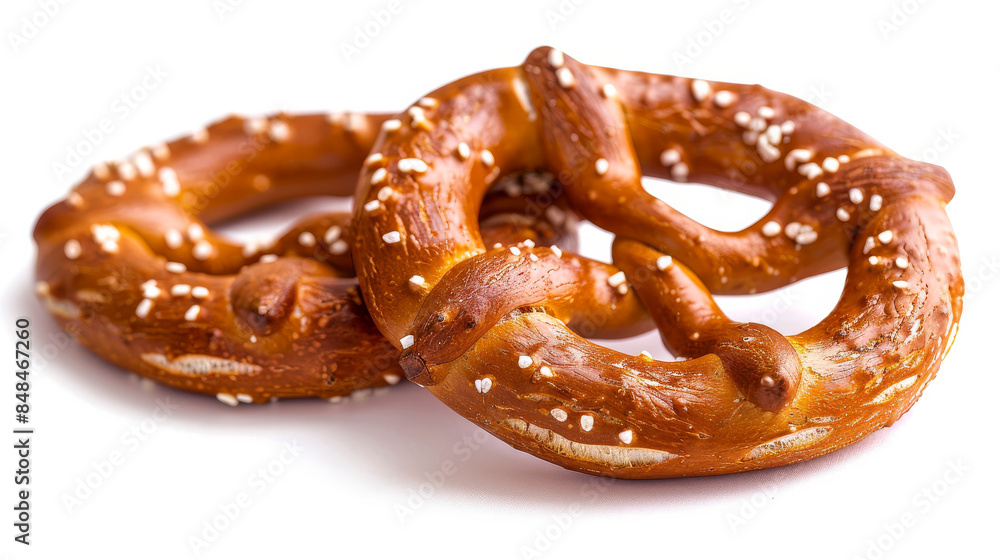 two pretzels linked together, symbolizing partnership and collaboration. two pretzels linked together, symbolizing partnership and collaboration.