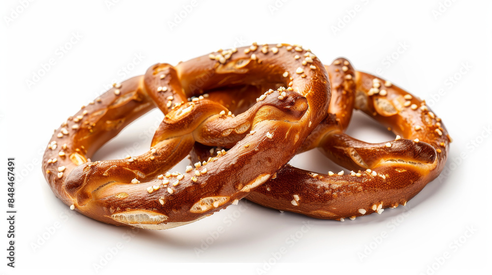 two pretzels linked together, symbolizing partnership and collaboration. two pretzels linked together, symbolizing partnership and collaboration.