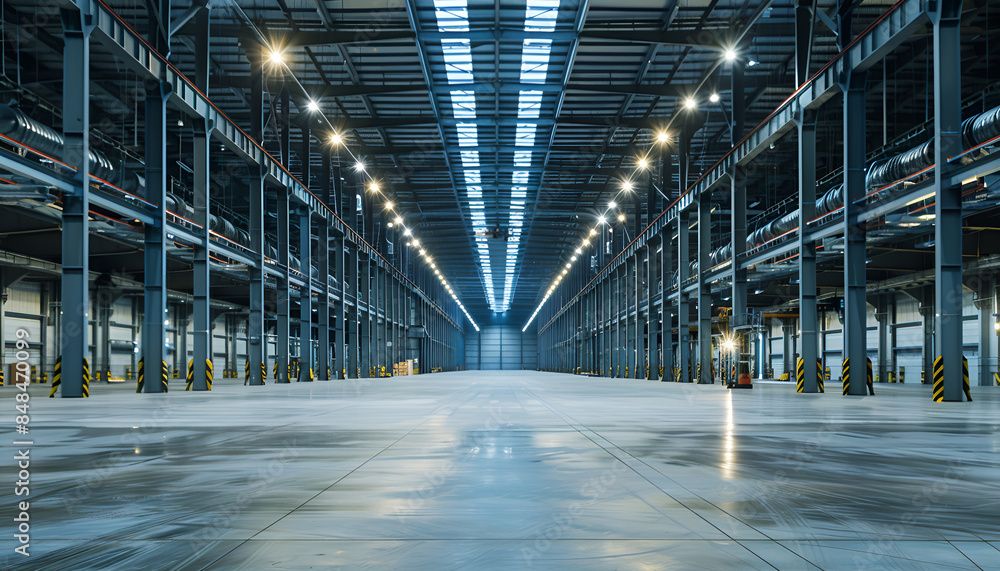 vast warehouse bursts with a harmonious arrangement of steel pipes vast warehouse bursts with a harmonious arrangement of steel pipes