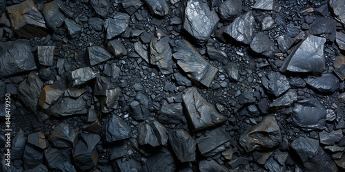 Wallpaper Mural Coal texture background. Black coal background. Black coal texture Torontodigital.ca