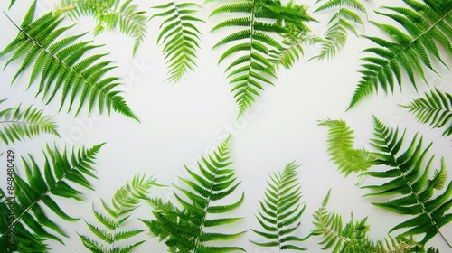 Wallpaper Mural Whimsical fern leaves background natural Torontodigital.ca