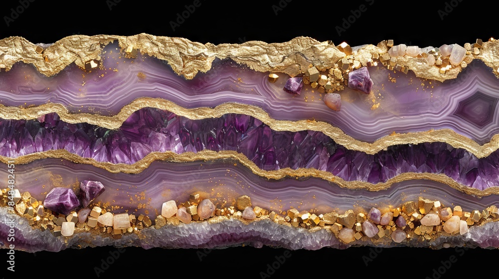 purple and gold wavy lines on a black background. purple and gold wavy lines on a black background.