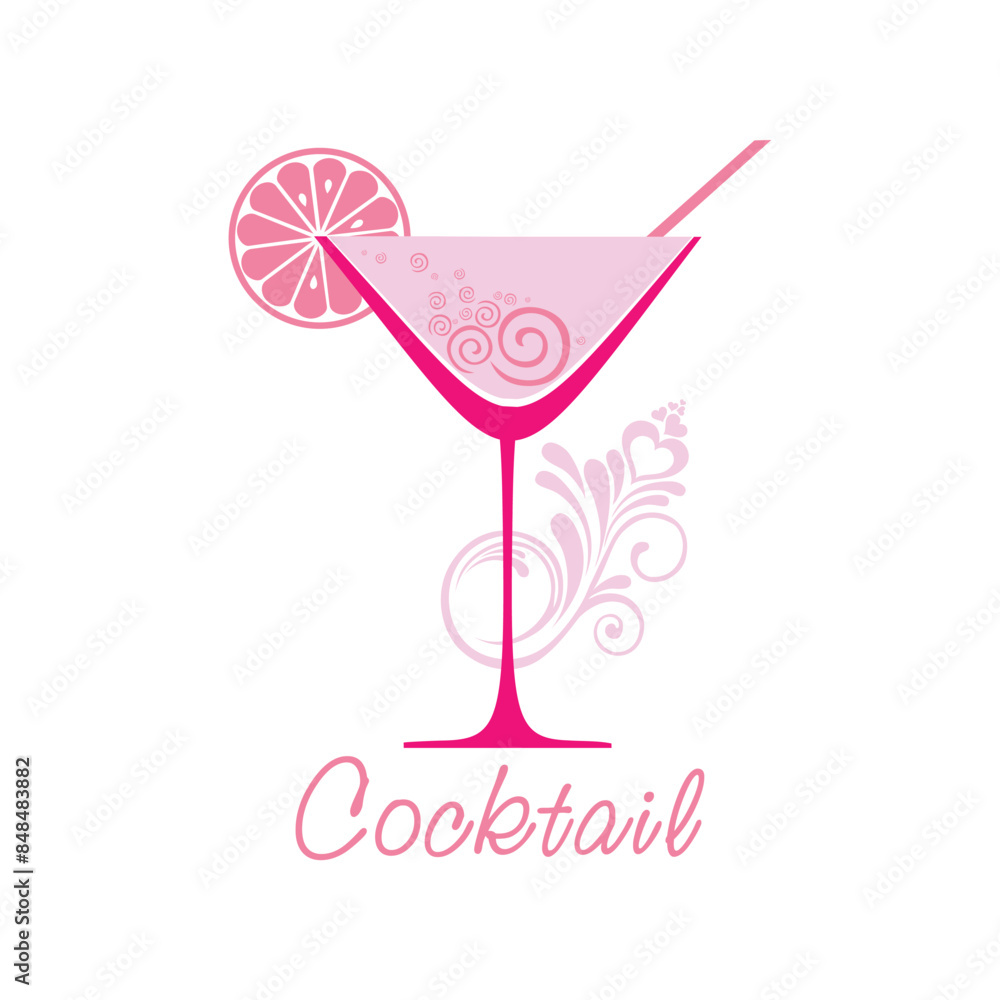 Cocktail. Restaurant Menu Card Design. Menu Template. Vector illustration Cocktail. Restaurant Menu Card Design. Menu Template. Vector illustration