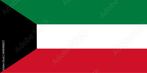 kuwait flag - vector illustration