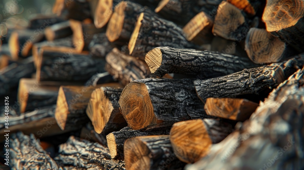 Pile of timber Pile of timber