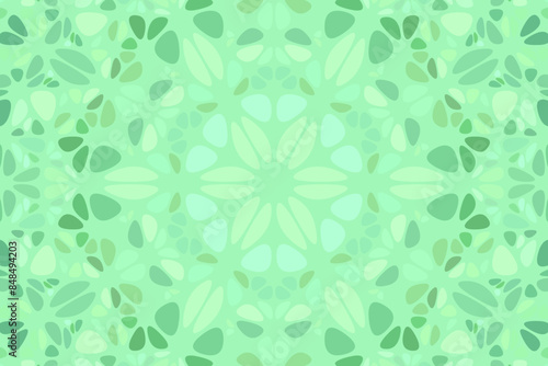 Abstract dynamic geometrical round mosaic web background - floral vector illustration from colorful shapes
