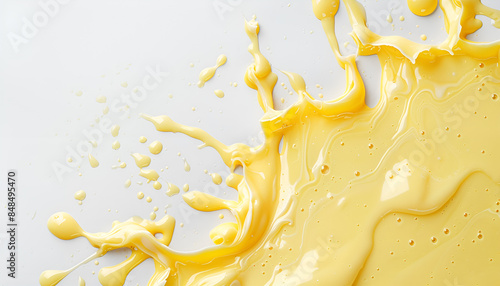 stretching delicious melted cheese isolated on white