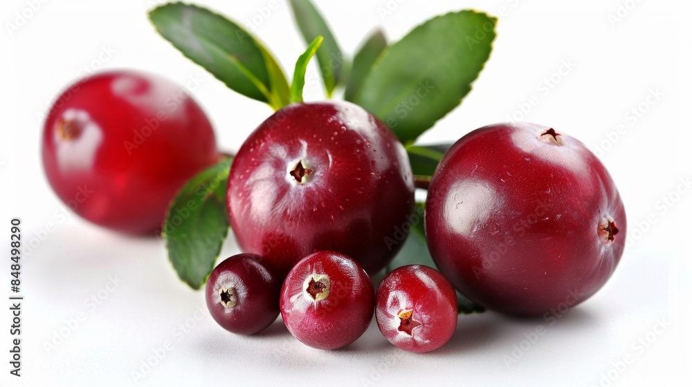 Cranberry fruit. Cranberry isolated on white background. Cranberry fruit. Cranberry isolated on white background.