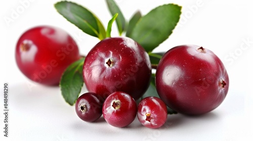 Wallpaper Mural Cranberry fruit. Cranberry isolated on white background. Torontodigital.ca