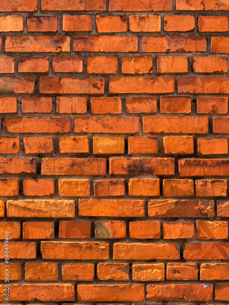 Obraz premium texture old red brick wall background