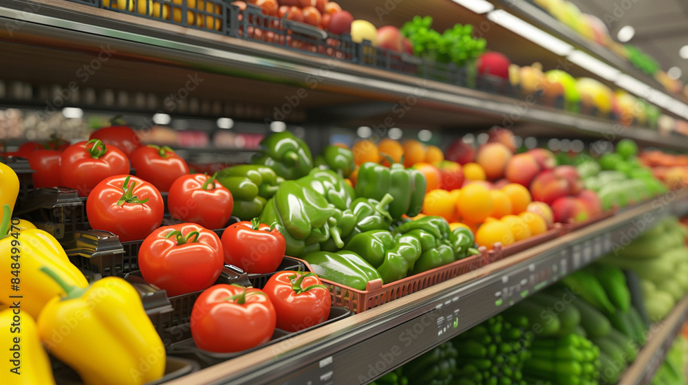 Market Fresh: a bounty of fruit and vegetables on display. Market Fresh: a bounty of fruit and vegetables on display.