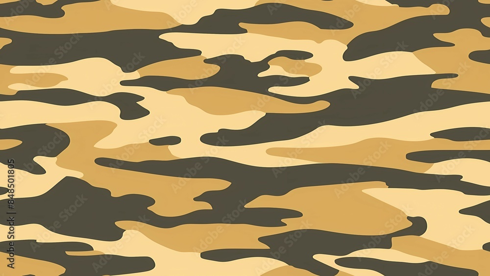 Fototapeta premium Simple Camouflage seamless pattern in Desert. Military camouflage. illustration formats 4K UHD