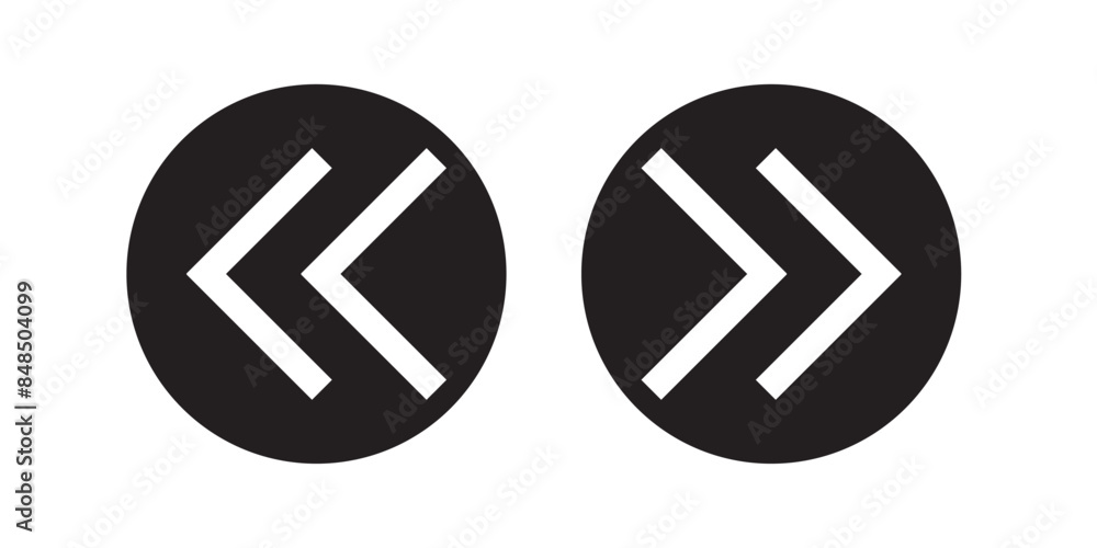 Back and Next icon button. Left and right button vector illustration. Next and previous buttons on white background.
Back and Next icon button. Left and right button vector illustration. Next and previous buttons on white background.