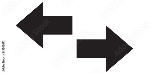 Back and Next icon button. Left and right  button vector illustration.  Next and previous buttons on white background.
