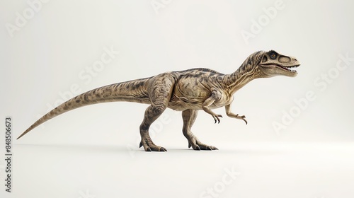 The Albertosaurus dinosaur was a bipedal predator that stood 30 feet tall and weighed four tons. photo