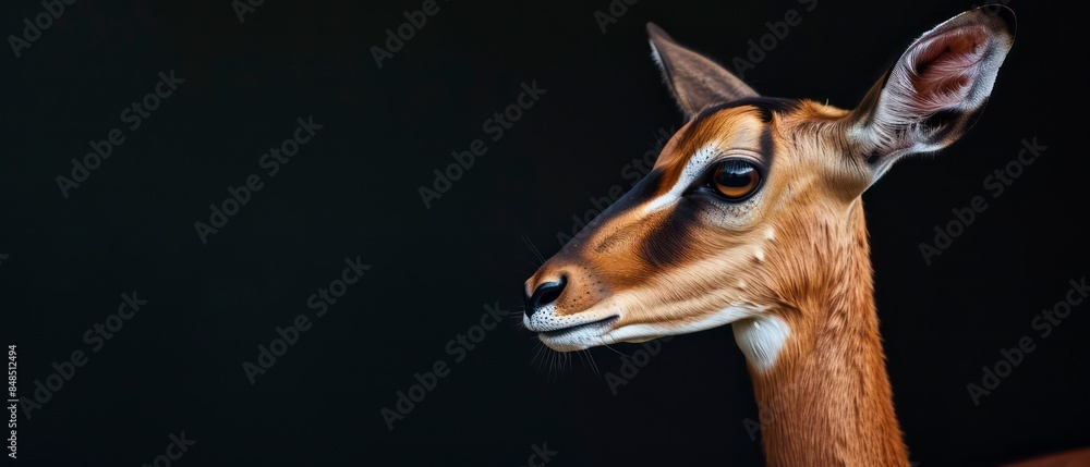 Deer bonding in a natural habitat, showcasing the peaceful coexistence of wildlife Deer bonding in a natural habitat, showcasing the peaceful coexistence of wildlife