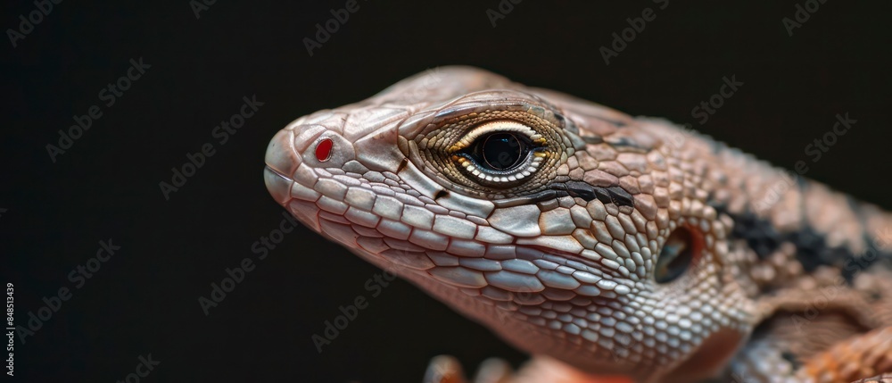 A lizard, with its distinctive green coloration and reptilian features, a fascinating creature in wildlife A lizard, with its distinctive green coloration and reptilian features, a fascinating creature in wildlife