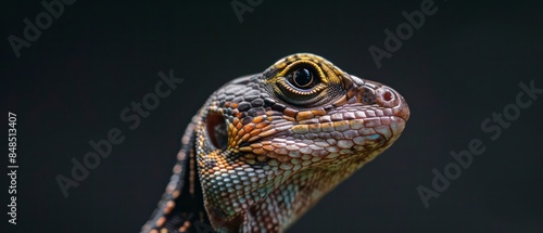 A reptilian lizard with vibrant green scales, known for its long tail and agile movements © STOCKYE STUDIO