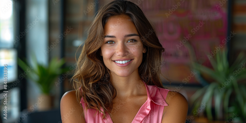 Fototapeta premium Ambitious Young Female Lawyer with Determination