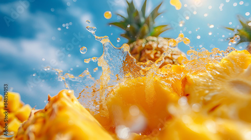 Pinapple juice splash